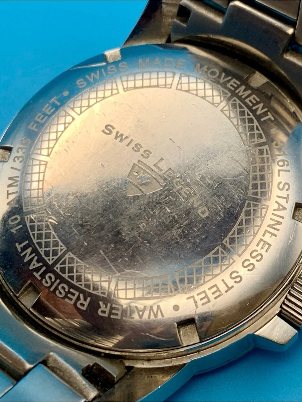 SWISS LEGEND GMT WORLDTIMER Men’s Wristwatch Swiss Movt St Steel Works New Batt